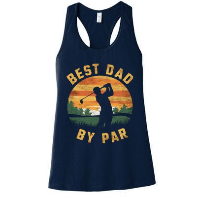 Best Dad By Par For Golf Dad Funny Dad Funny Father’S Day Dad Jokes Golfer Dad Womens Tank Top