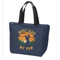 Best Dad By Par For Golf Dad Funny Dad Funny Father’S Day Dad Jokes Golfer Dad Zip Tote Bag