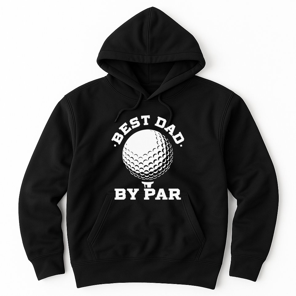 Best Dad By Par Golf Player Golfer Dad Fathers Day Hoodie