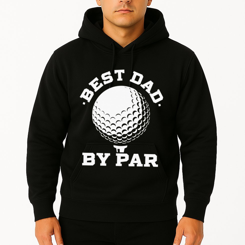 Best Dad By Par Golf Player Golfer Dad Fathers Day Hoodie