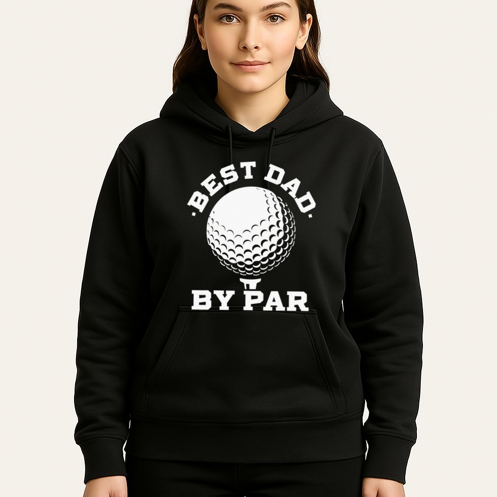 Best Dad By Par Golf Player Golfer Dad Fathers Day Hoodie