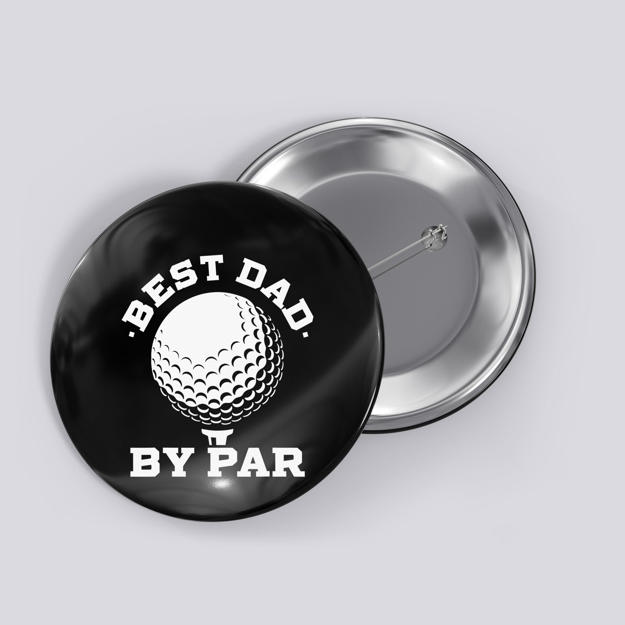 Best Dad By Par Golf Player Golfer Dad Fathers Day Button