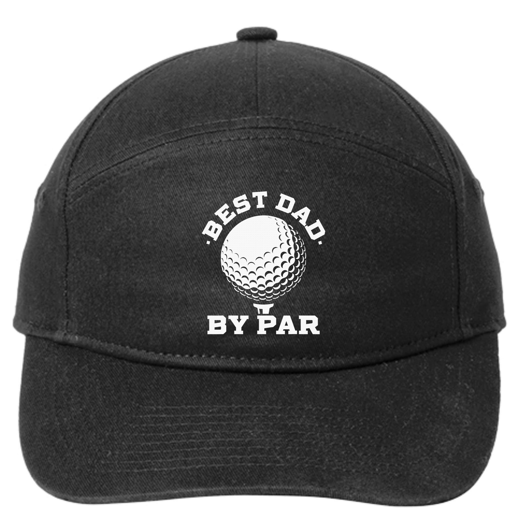 Best Dad By Par Golf Player Golfer Dad Fathers Day 7-Panel Snapback Hat