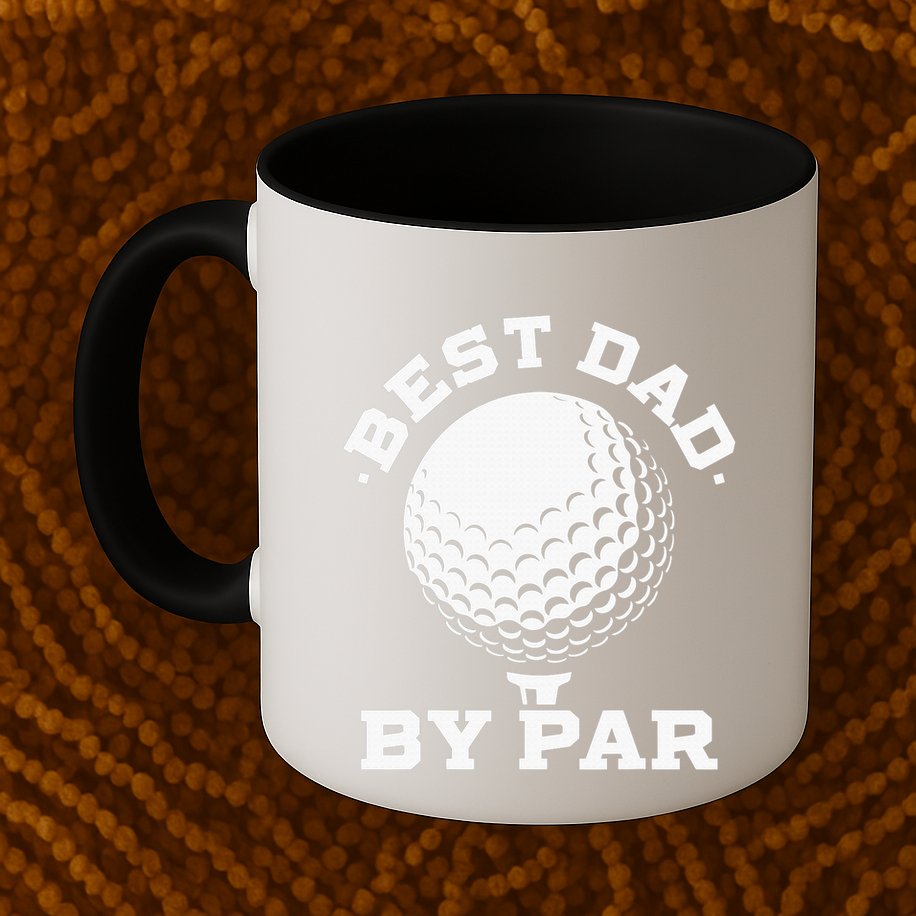 Best Dad By Par Golf Player Golfer Dad Fathers Day Mug