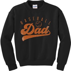 Baseball Dad Kids Sweatshirt