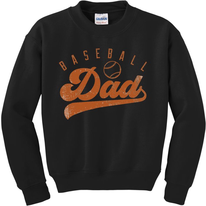 Baseball Dad Kids Sweatshirt