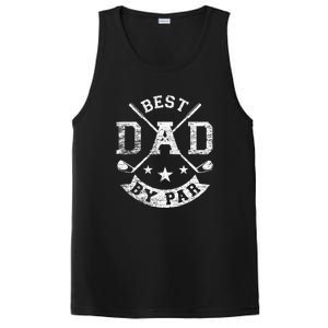 Best Dad By Par Funny Golf Daddy Fathers Day Birthday Gift For Dad PosiCharge Competitor Tank