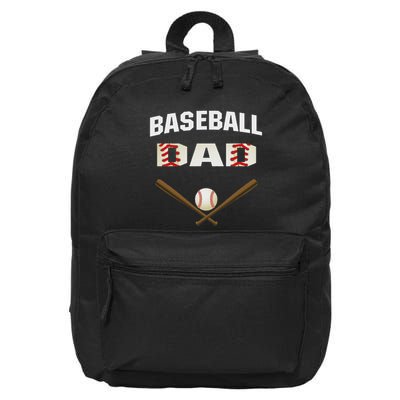Baseball Dad Best Gift Idea For Fathers 16 in Basic Backpack