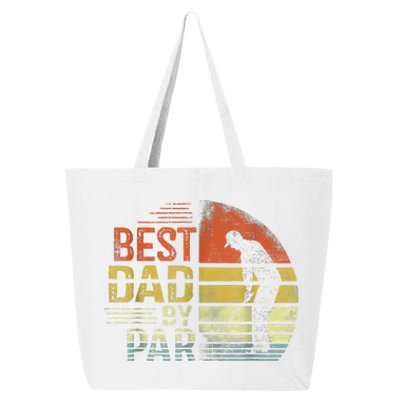 Best Dad By Par Retro Vintage Fathers Day Golf Lover Golfer 25L Jumbo Tote