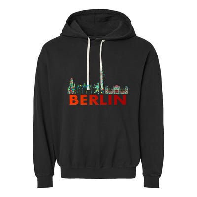 Berlin Design Berlin Bear I Love Berlin Garment-Dyed Fleece Hoodie