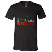 Berlin Design Berlin Bear I Love Berlin V-Neck T-Shirt