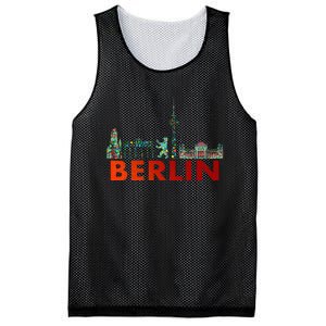 Berlin Design Berlin Bear I Love Berlin Mesh Reversible Basketball Jersey Tank