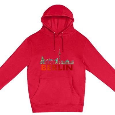 Berlin Design Berlin Bear I Love Berlin Premium Pullover Hoodie