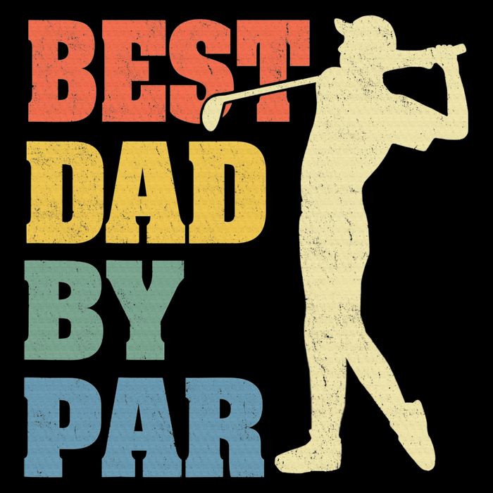 Best Dad By Par Golf American Us Flag Cooling Performance Crew T-Shirt