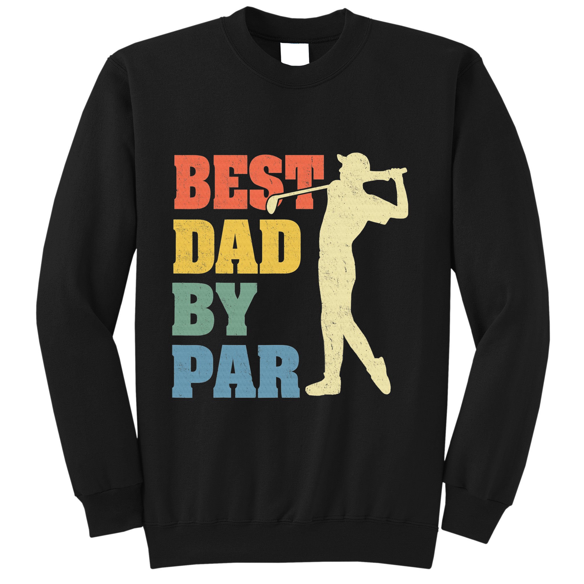 Best Dad By Par Golf American Us Flag Sweatshirt