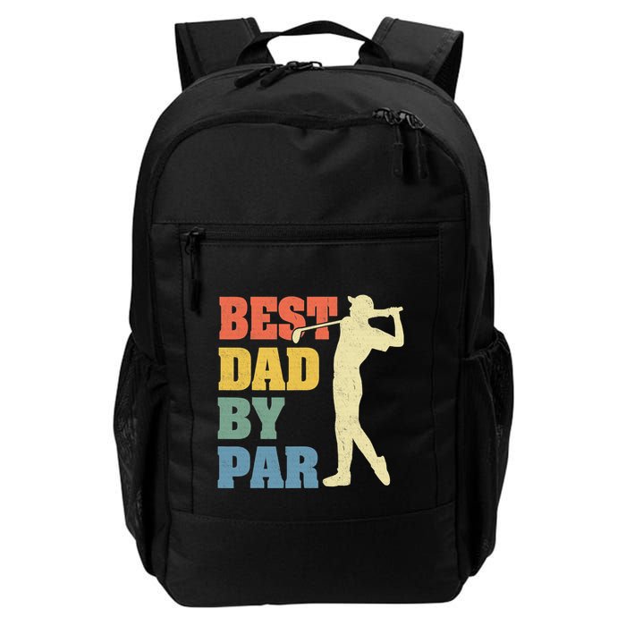 Best Dad By Par Golf American Us Flag Backpack