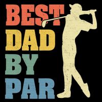 Best Dad By Par Golf American Us Flag Backpack