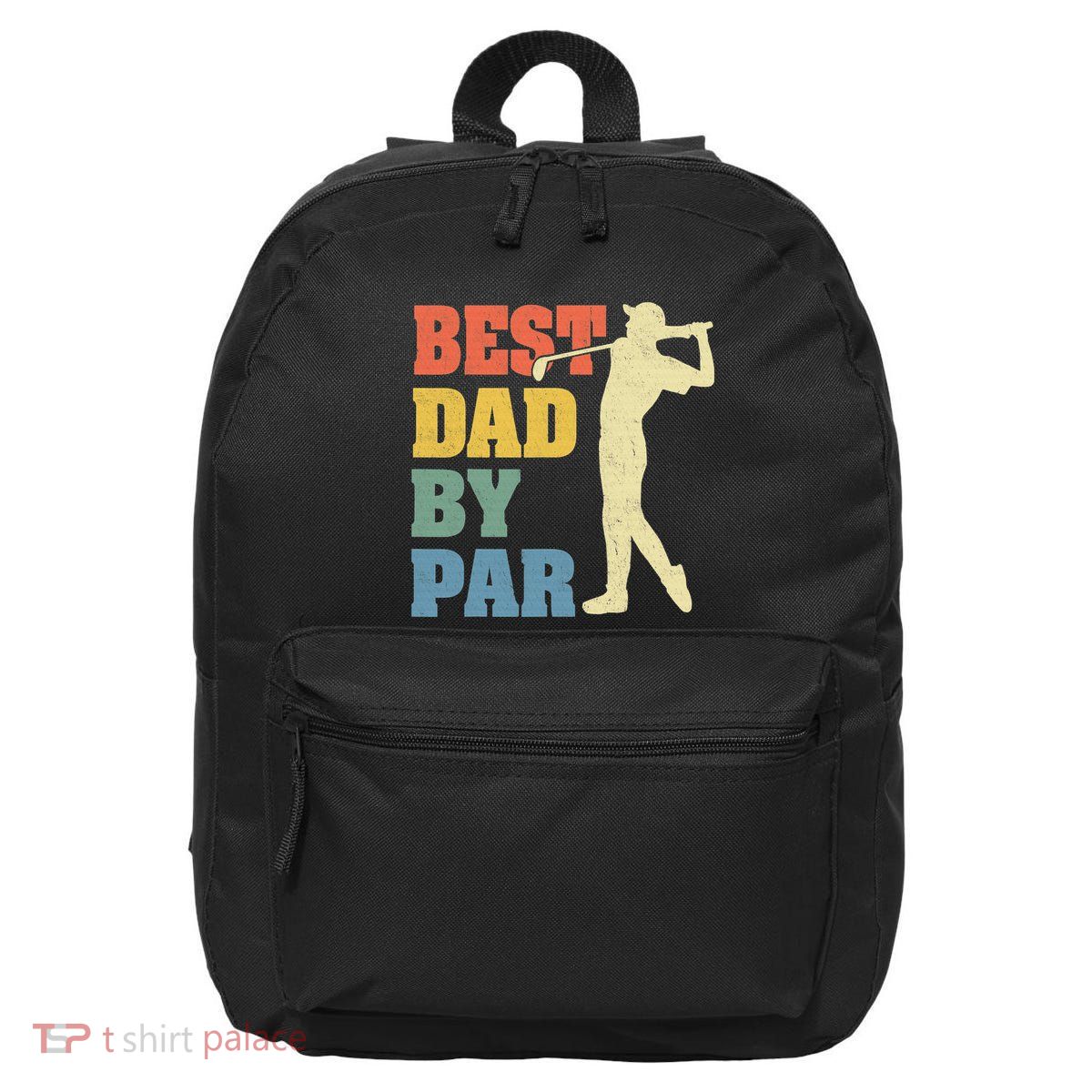 Best Dad By Par Golf American Us Flag 16 in Basic Backpack