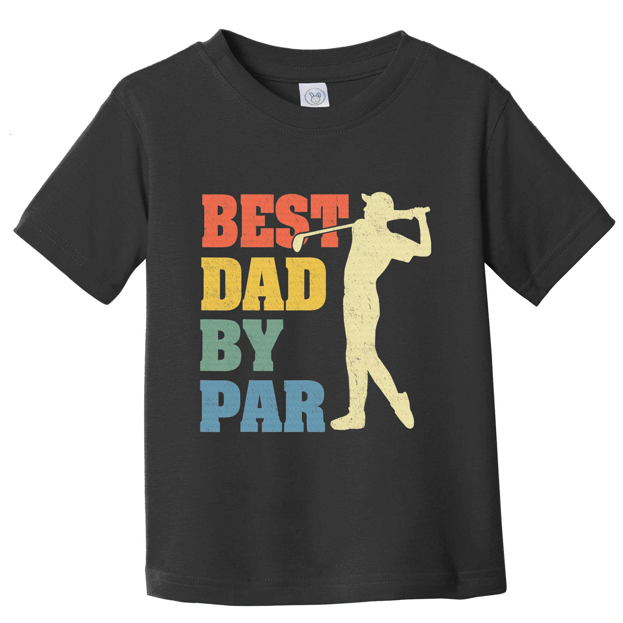 Best Dad By Par Golf American Us Flag Toddler T-Shirt