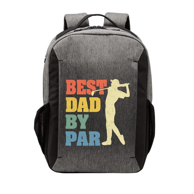 Best Dad By Par Golf American Us Flag Vector Backpack
