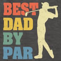 Best Dad By Par Golf American Us Flag Vector Backpack