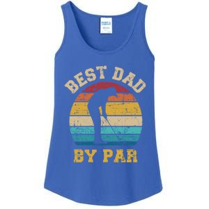 Best Dad By Par Gift For Golfer Daddy Father's Day Gift Ladies Essential Tank