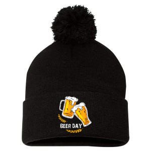 Beer Day Pom Pom 12in Knit Beanie