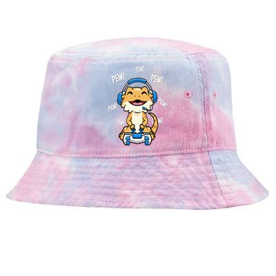 Bearded Dragon Tie-Dyed Bucket Hat