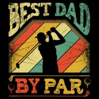 Best Dad By Par Father Appreciation Golf Lover FatherS Day Cool Gift Drawstring Bag