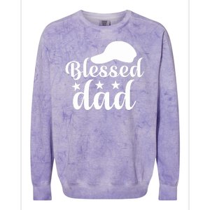 Blessed Dad Colorblast Crewneck Sweatshirt