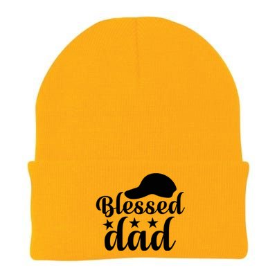 Blessed Dad Knit Cap Winter Beanie