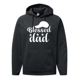 Blessed Dad Performance Fleece Hoodie