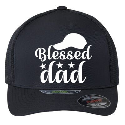 Blessed Dad Flexfit Unipanel Trucker Cap