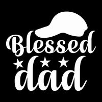 Blessed Dad Drawstring Bag