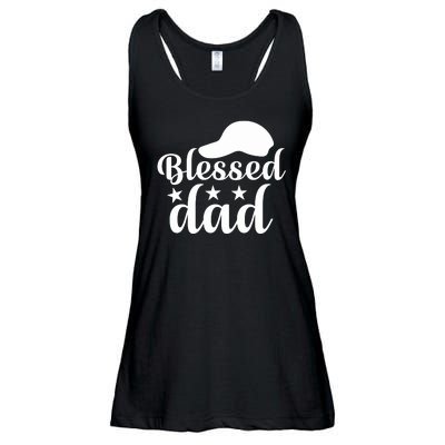 Blessed Dad Ladies Essential Flowy Tank