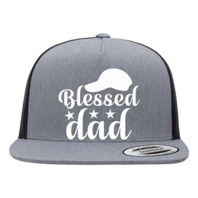 Blessed Dad Flat Bill Trucker Hat