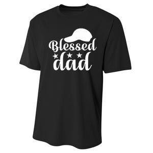 Blessed Dad Performance Sprint T-Shirt