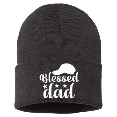 Blessed Dad Sustainable Knit Beanie