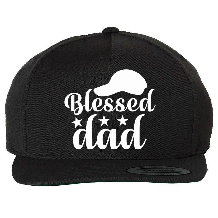 Blessed Dad Wool Snapback Cap