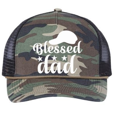 Blessed Dad Retro Rope Trucker Hat Cap