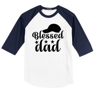 Blessed Dad Baseball Sleeve Shirt