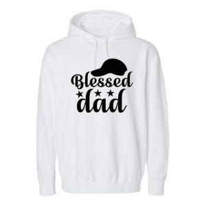 Blessed Dad Garment-Dyed Fleece Hoodie