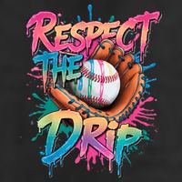 Baseball Drip Boy Ice Cream Drip Respect The Drip  7 Panel Mesh Trucker Snapback Hat