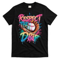 Baseball Drip Boy Ice Cream Drip Respect The Drip  T-Shirt