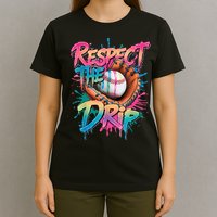 Baseball Drip Boy Ice Cream Drip Respect The Drip  T-Shirt