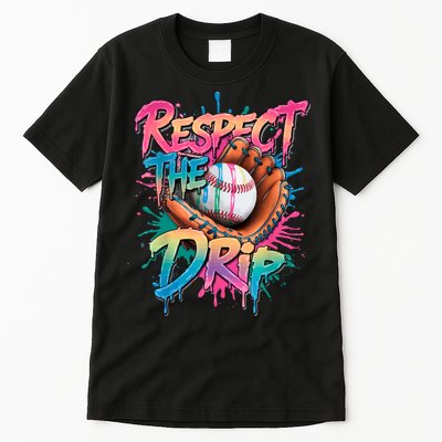 Baseball Drip Boy Ice Cream Drip Respect The Drip  Tall T-Shirt