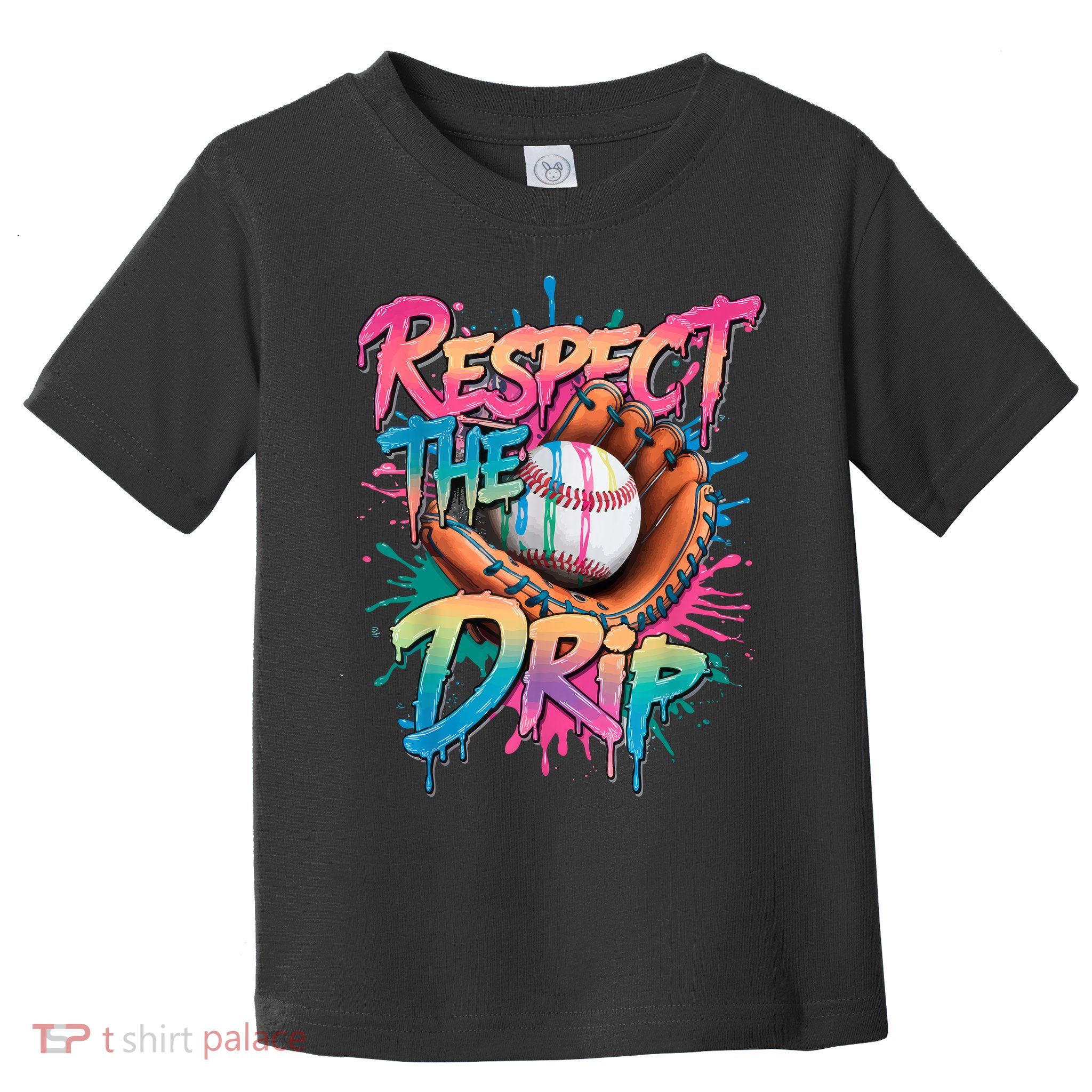 Baseball Drip Boy Ice Cream Drip Respect The Drip  Toddler T-Shirt