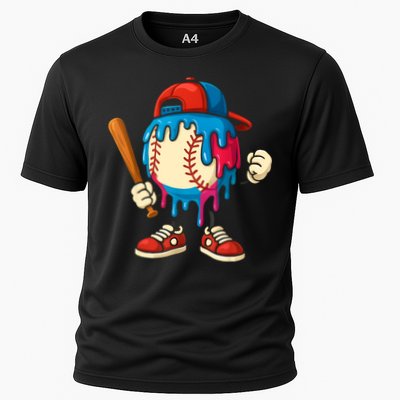 Baseball Drip Boy Ice Cream Drip Sport Game Day  Performance Shirt