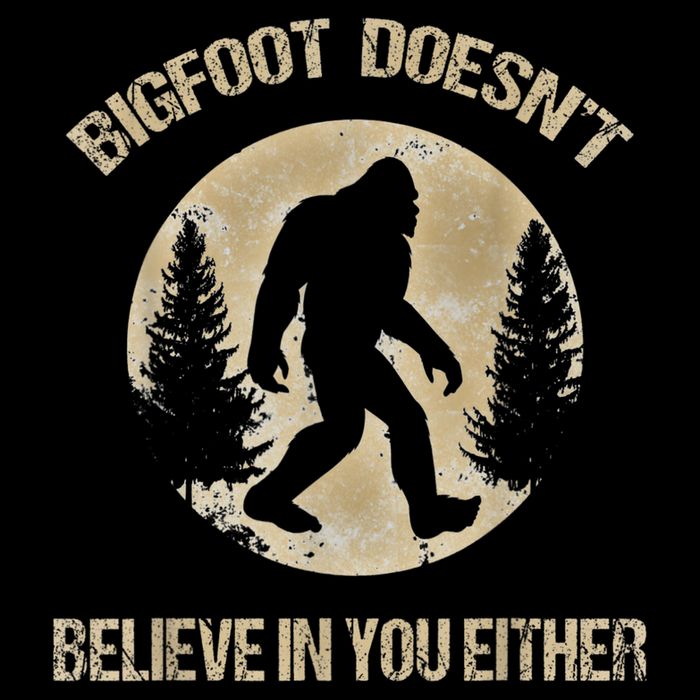 Bigfoot Doesnt Believe In You Either T Bigfoot Is Real Cooling Performance Long Sleeve Crew