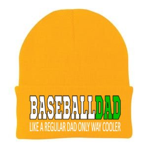 Baseball Dad Baseballdad Like A Regular Dad But Cooler Gift Knit Cap Winter Beanie